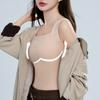 Thermal Tank Top for Womem Sleeveless Camisole Shirt with Bulit-in Bra Warm Undershirt Base Layer for Cold Weather