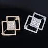 Sparkling Geometric Shape Rustproof Corrosion Resistant Stunning Visual Effect Shiny Waist Pin