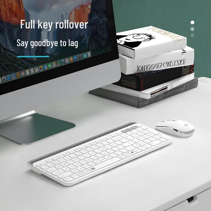 

Fude K912T Tri-Mode Wireless Bluetooth Keyboard with Integrated Stand