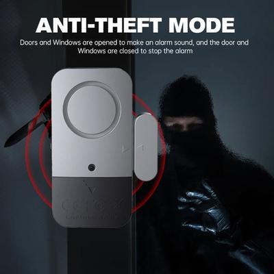 Door Magnetic Alarm Door and Window Switch Security Alarm Magnetic Induction Alarm For Shops Homes Children Garages Offices