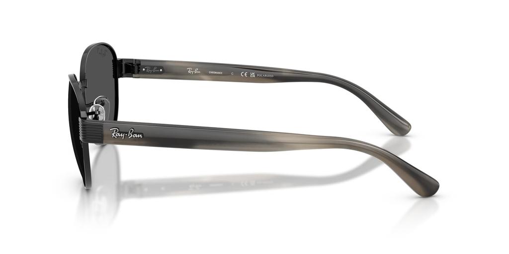BLACK POLAR DARK Ray-Ban sunglasses, GREY, 54mm, 002/K854 0RB3766CH, polarized.