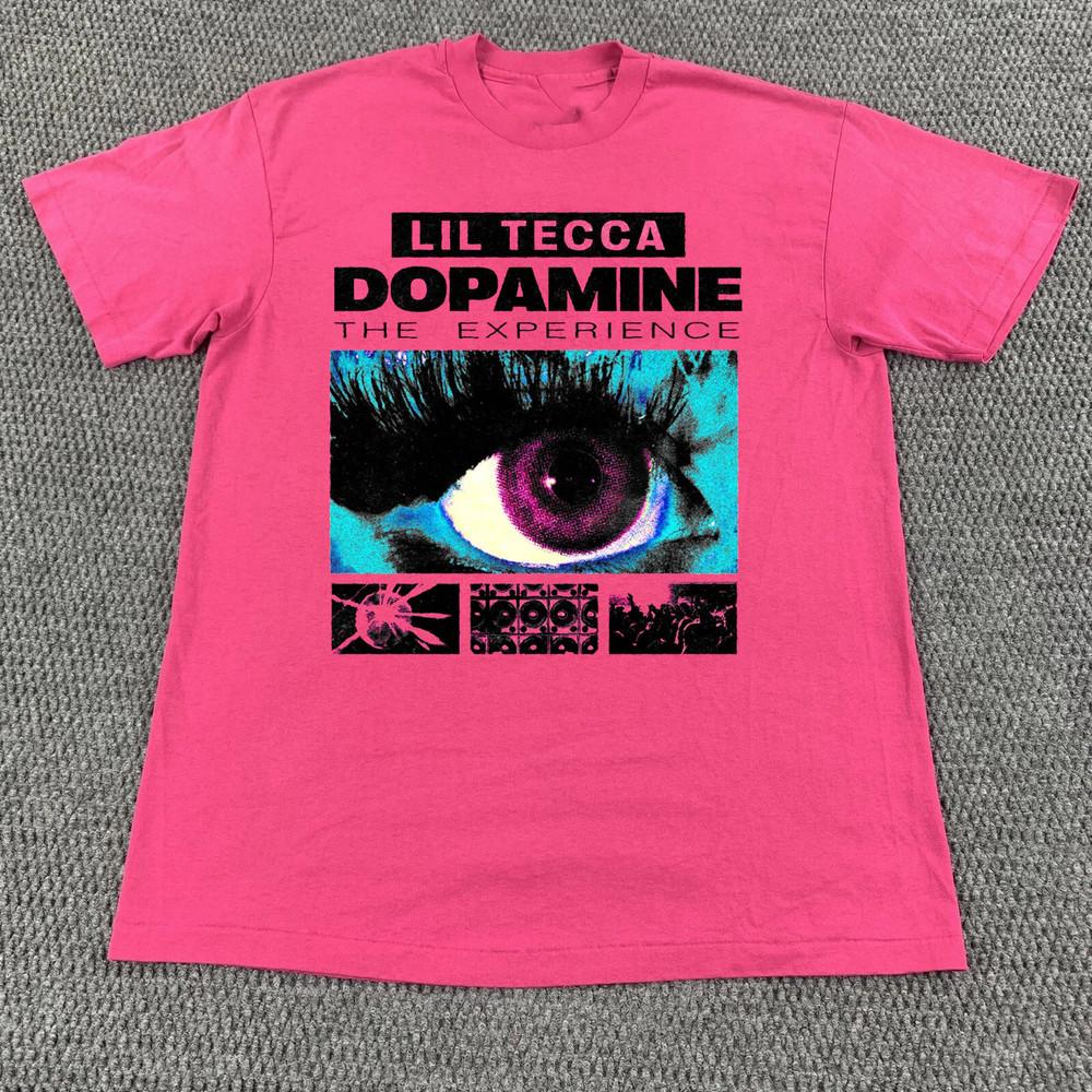 NEW Tecca Lil Tee  Lil Tecca Tour 2025 Gift Fan Pink All Size Shirt KK110 Unisex T-Shirt S
