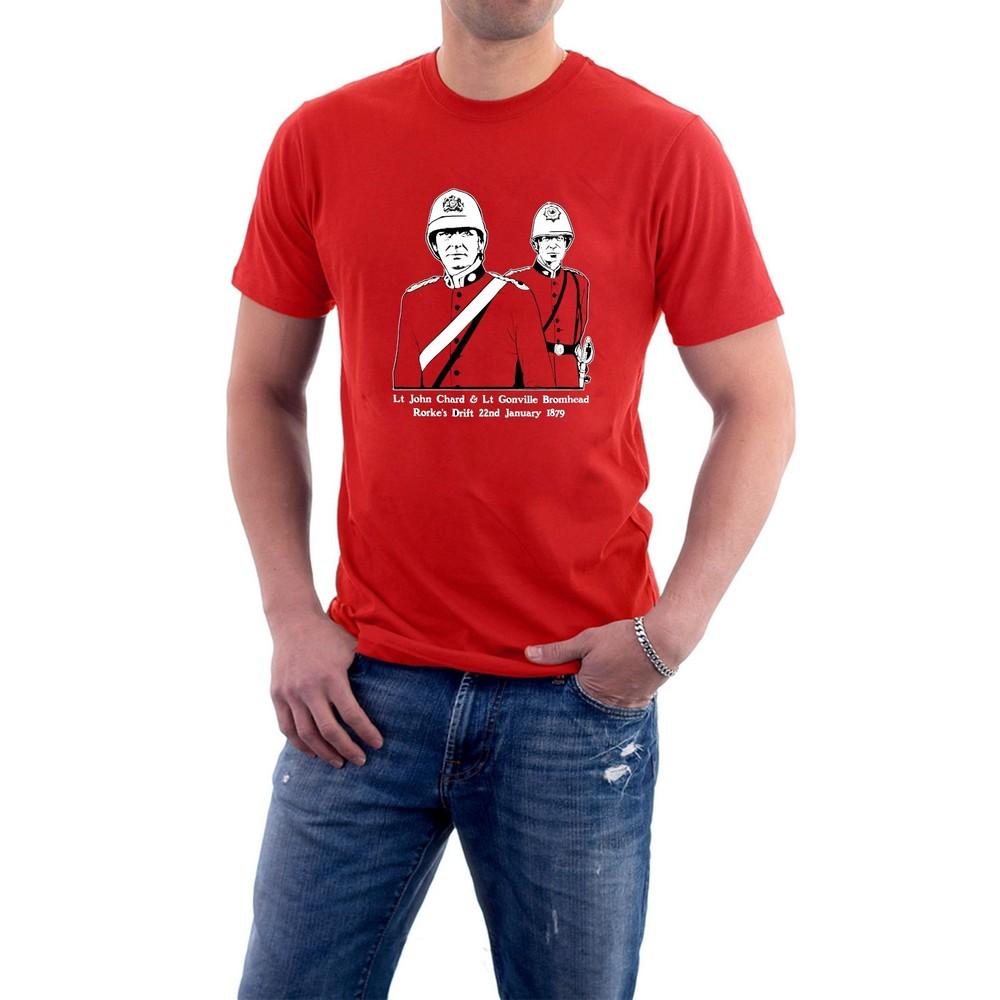 

Zulu T-shirt Chard and Bromhead Rorke s Drift Baker and Caine war movie by Sillytees XL