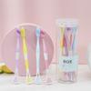 Double Head Toothbrush With Tongue Scraper Tongue Oral Cleaning Brush Reusable Fresh Breath Oral Hygiene Care Cleaning Tools