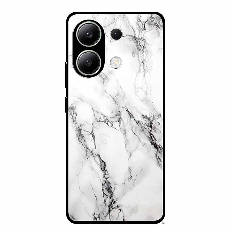 For Xiaomi Redmi Note 13 Pro 4G 6.67"Tempered Glass Cases Silicone Bumper Hard Back Covers for Redmi Note13 4G 6.67" Phone Cases