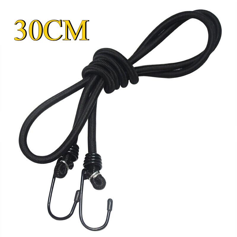 

Heavy Duty Rubber Bungee Straps with Hooks for Motorcycle, Truck, Camping Tent & Outdoor Gear - Weatherproof & Durable
