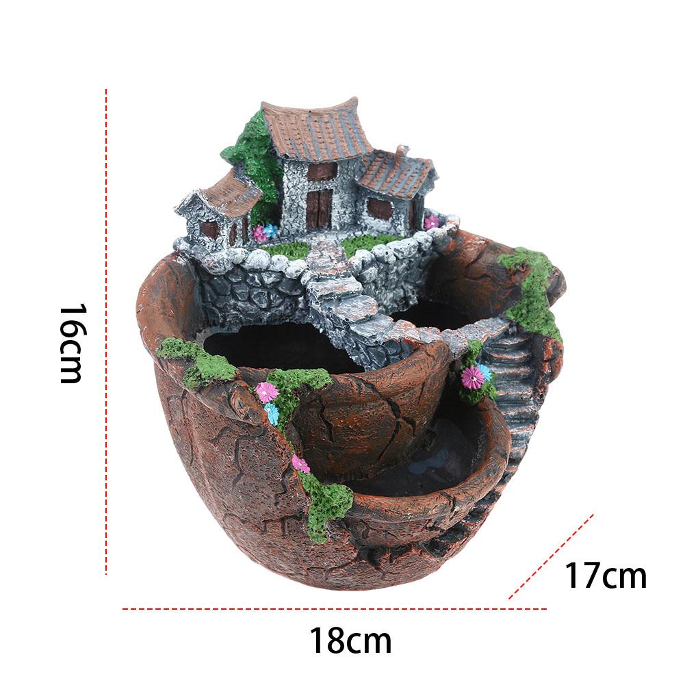 Succulent Pot Vintage Multi Pot Planter Decorative Succulent Planter Multi-Function Flower Planter Pot Vat Shape for Home Office