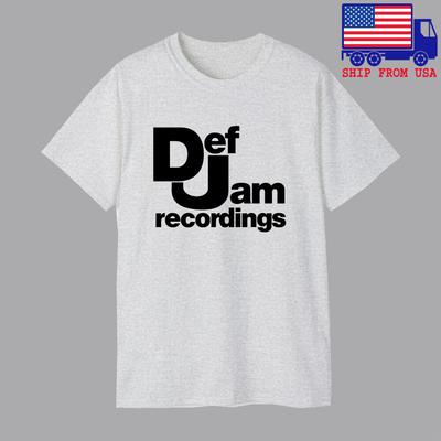Def Jam Recordings Records Men#039;s Grey Size S5XL Unisex T-Shirt