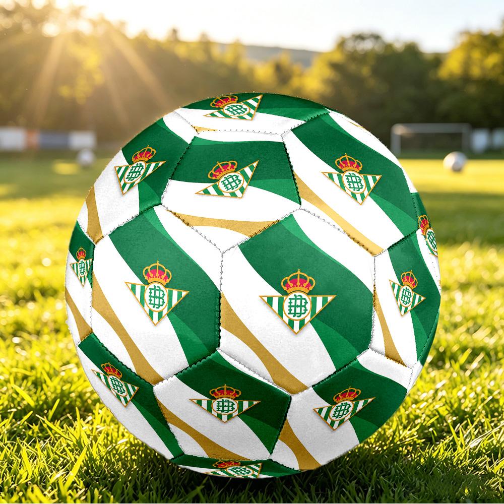 Real Betis FootballPrinted Size 5 Soccer Bll, Anti Slip Adult Match Football Souvenir for Football Fans