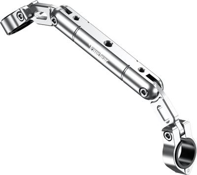 Kaedear Bike Clamp Bar Multi Bar Mount Handle Brace Double Wish Bar KDR-HB4 (Silver)