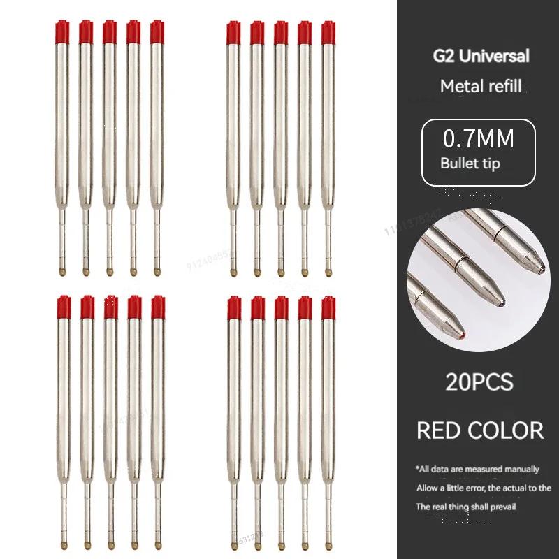 5-20pcs L:3.9 In/99mm Ballpoint Pen G2 Refills for Medium Point Blue Red Black Ink Rods for Office Stationery School Supplies