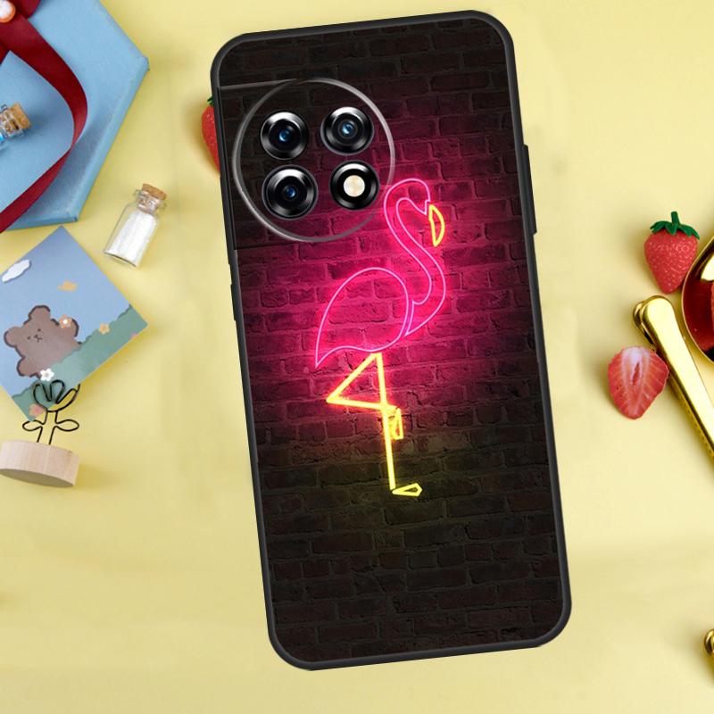 Rosa Rotes Flamingo-Case Für OnePlus Nord 5 CE 2 3 4 Lite N20 N30 OnePlus 15 12R 13R 13 12 11 10 10T 13T Hülle