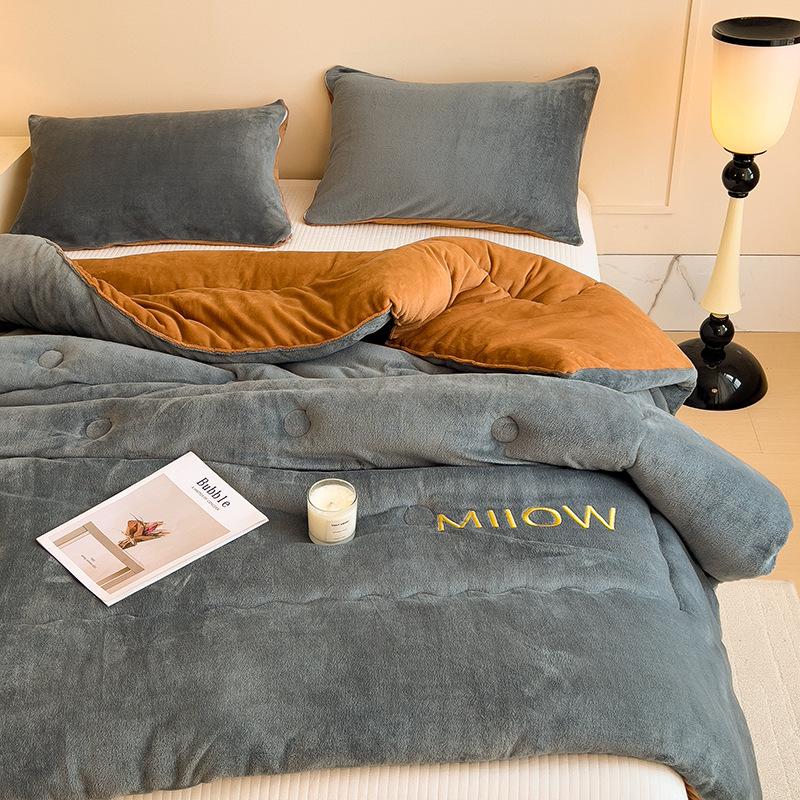 Oboustranná sametově hřejivá zimní přikrývka