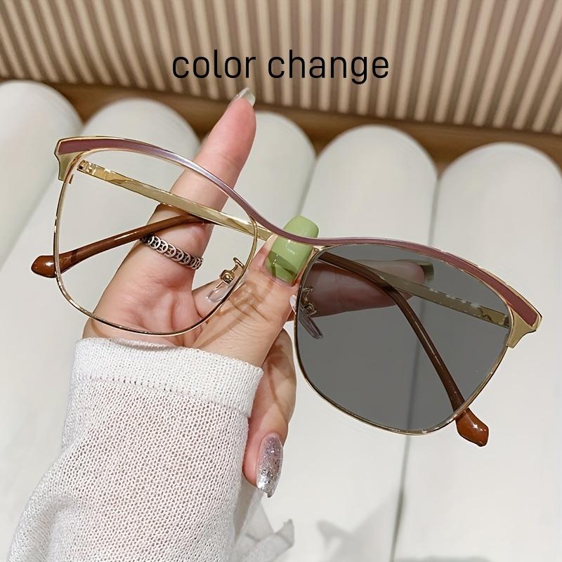 Trendy Blue Light Blocking Glasses For Women Fashionable High End Anti Radiation Eyewear With One Piece Beam Frame
