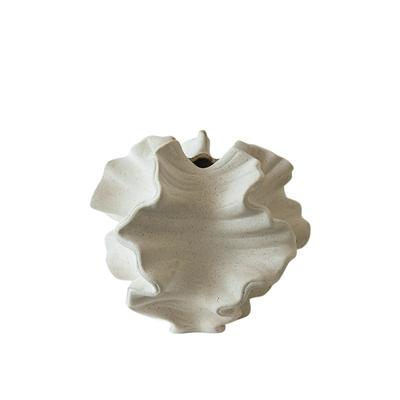 Premium Sense Frosted Ceramic Vase Ornament Light Luxury Living Room Flower Arrangement Homestay Model Room Desktop Art