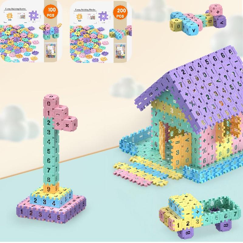 Colorful Macaron Building Blocks Fun And Educational Toy For Children 100pcs Bag