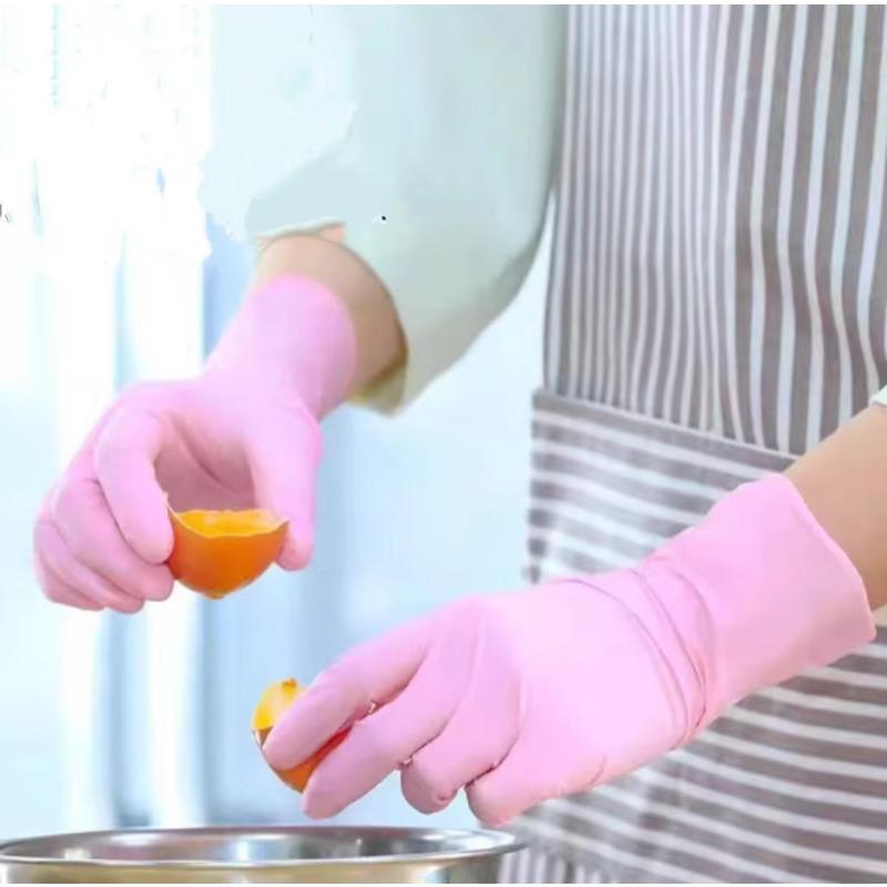 Disposable Dishwashing Gloves, Durable for Household Cleaning and Kitchen Use, Thickened Waterproof, Thin and Comfortable for Hands