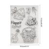 Easter Rabbit Silicone Stamps Clear Stamps Seal for DIY Greeting Card Making