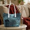 Gothic Cemetery Pattern Tote Bag Fashion Casual Daily Shoulder Bag