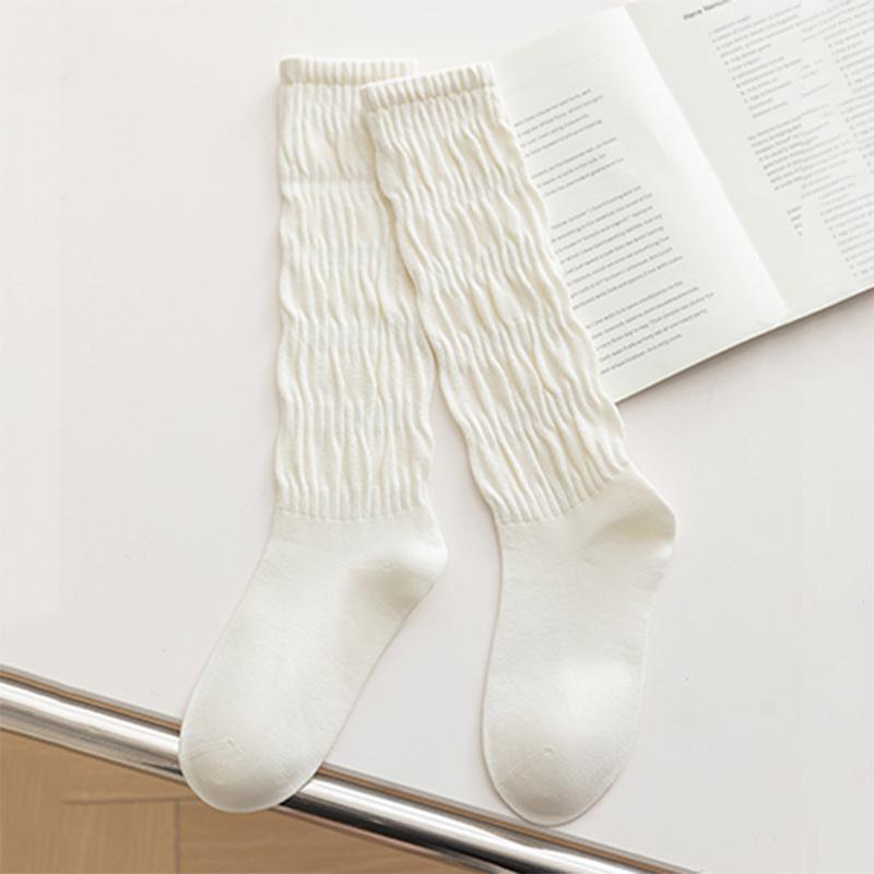 Simple Lantern Socks for Autumn and Winter, Trendy Slimming and Versatile High-top Twist-fit Large Intestine Pile Socks