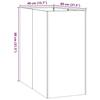 VidaXL Jardinière vert olive 40x80x80 cm acier, pot de fleurs, support de plantes, lit surélevé, support de jardinière, bac 860776