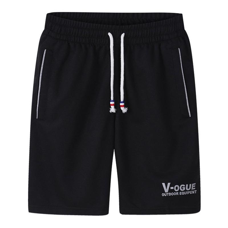 Men s Plus Size Quick-Dry Summer Sports Shorts M чёрный