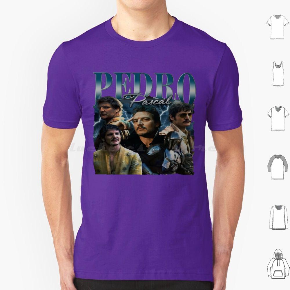 Pedro Pascal Daddy Pedro Pascal Meme I Love Timothee Chalamet Pedro Pascal Cursed Fan Collage T Shirt Cotton Men Women Diy