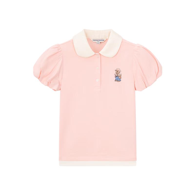 Teenie Weenie Kids  Girls  Puff Sleeve Polo Shirt 120
