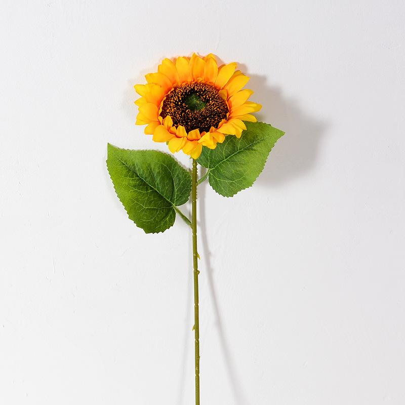 Sunflower Artificial Flowers Fake Silk Sunflowers for Home Party Decoration Bridal Wedding Bouquet Outdoor Floral Arrangement 1Pcs жёлтый