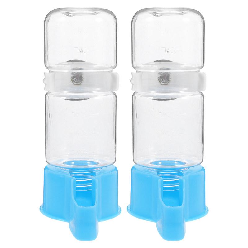 2Pcs Bird Waterer Automatic Bird Cage Water Feeder Sturdy Easy Clean Plastic Water Dispenser for Parrots Parakeets Hamsters
