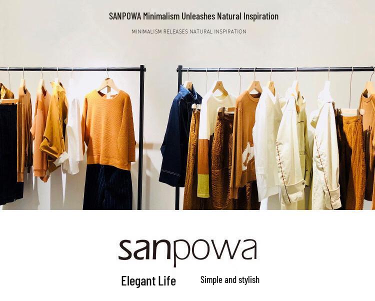 Sanpowa Women's V-Neck Colorblock Knit Cardigan