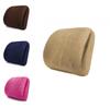 Memory Foam Lumbar Support Pillow With Plush Cover For Office Chair And Bed
