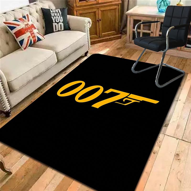 Agent 007 Rug Floor Mat for Living Room or Bedroom Soft and Comfortable Carpet a Gift for Birthday and Holiday.MFF0918014