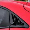 Bright Black Side Window Louver Shutter Trim For Honda Civic Hatchback 2017-2021