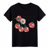 Ich lebe mein bestes Leben Tomaten T-Shirt, Handgezeichnete Kirschtomaten Grafik T-Shirt