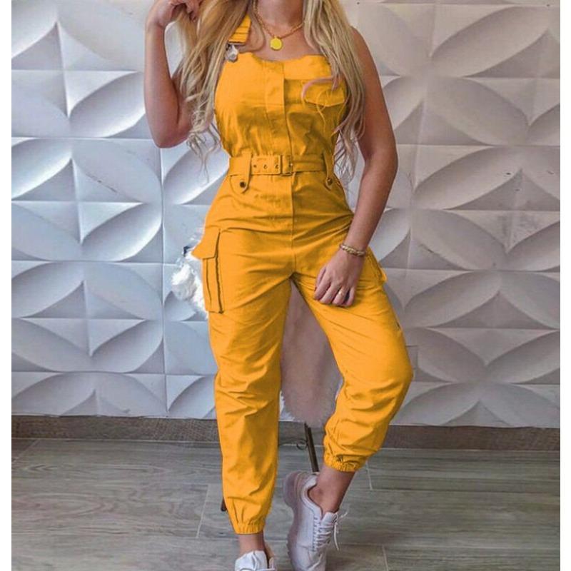 News Women Bodycon Jumpsuit Solid Casual Bodysuits Ladies Long Romper Overalls Size S-5XL