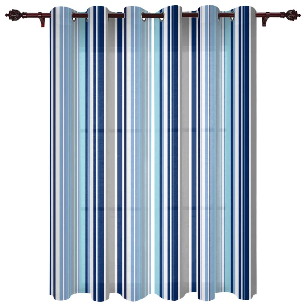 Moderní okenní závěsy Gradient Stripe pro obývací pokoj Ložnice Závěsy Kuchyňské Závěsy Závěsy