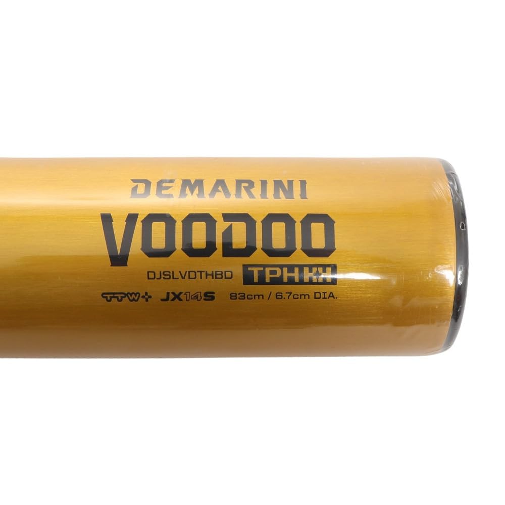 DeMARINI Junior High School Hardball Dimarini Voodoo TPH Baseball Junior High School Hardball Metal Bat 24SS WBD2498010 Yellow Gold H/H