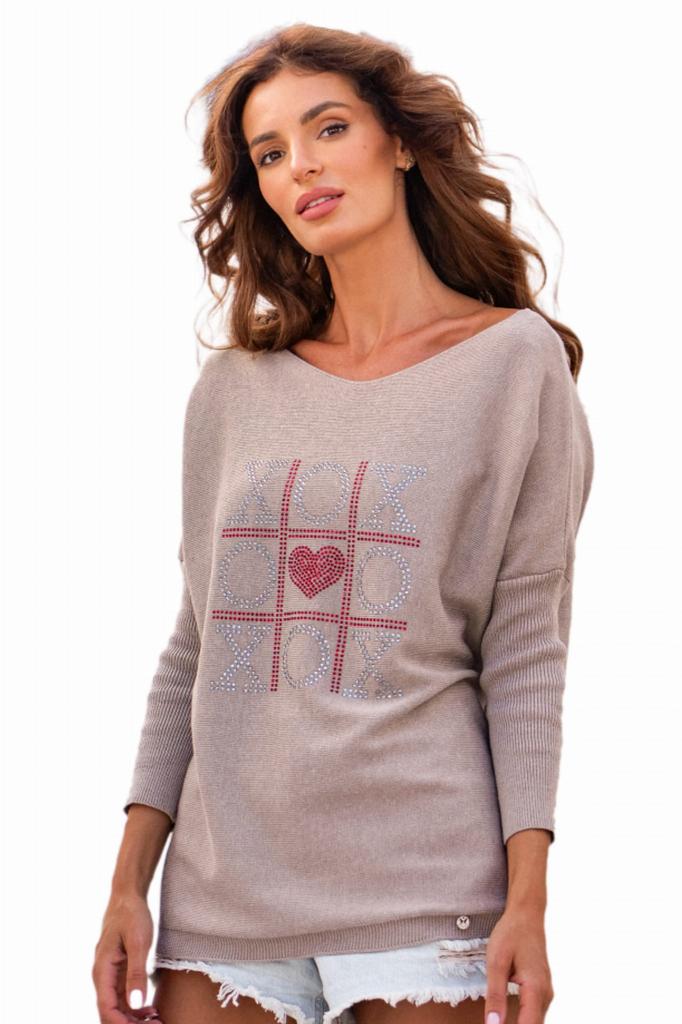 Xoxo Sweater Color Dark Beige