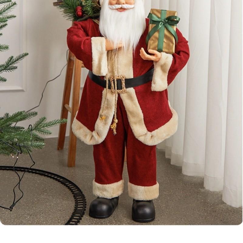 Large Santa Claus Doll Christmas Decorations Xmas Party Window Display Gift