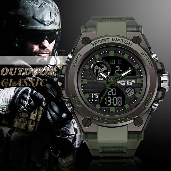 Sport Herrenuhren Top-Marke Luxus Militär Quarzuhr Herren Wasserdicht S Shock Uhr
