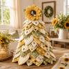 DIY Stoffbaum Bastelset, Patchwork-Stoffpaket mit Blumenmuster für Tischdekoration