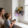 Kinrguiyuez Fernbedienung Bienen Roboter Spielzeug - Sprüh-, Ton- & Lichteffekte, Krabbelndes Interaktives Kinderspielzeug für Jungen Mädchen Hausparty Reise Geschenk