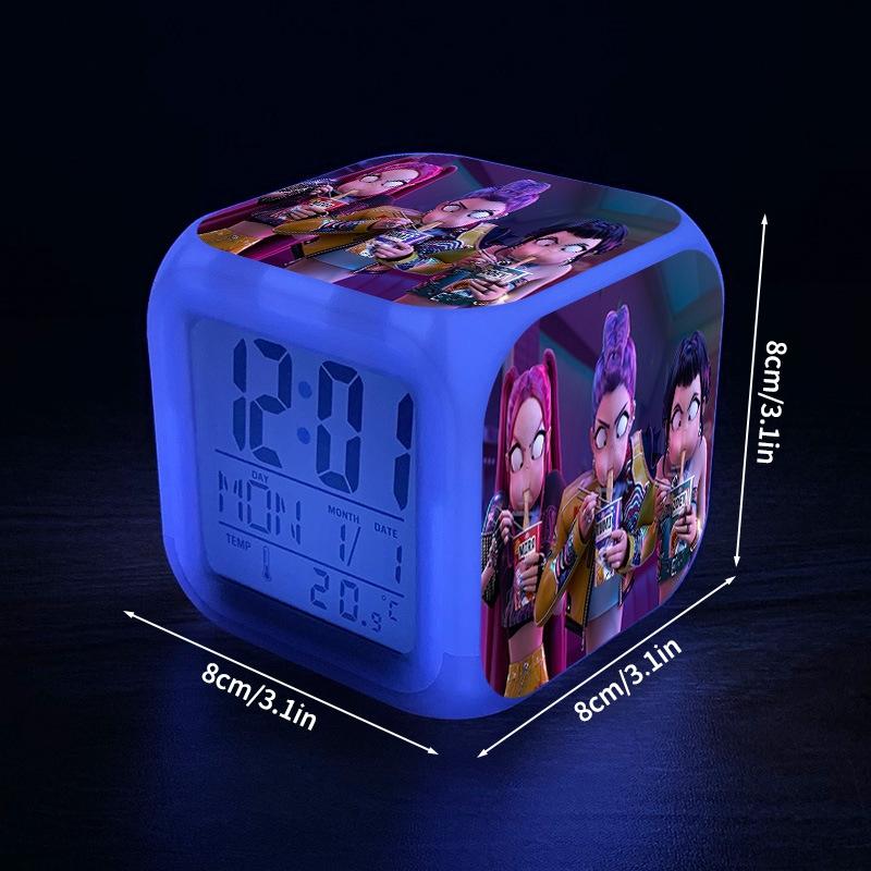 Kpop Dämon Neue Gruppe Schüler Wecker Bunter Digitaler Wecker Kinderzimmer Anime Cartoon Dämonenjägeri Wecker Geschenk