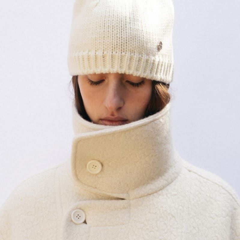 

RRACE Wool Beanie_Ivory Ivory_FREE