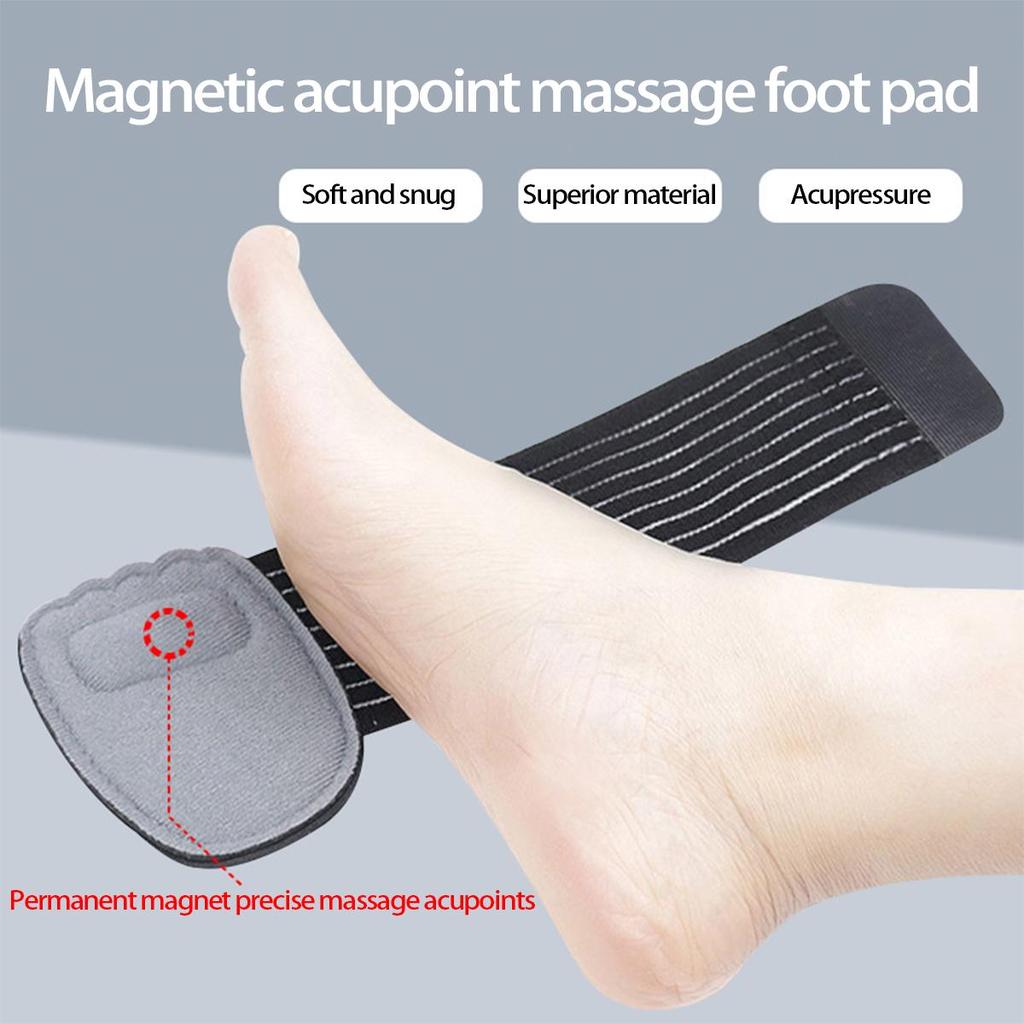 Enhanced Magnetic Foot Pad: Gray Velvet, Adjustable Sports Insole with Yongquan Acupoint Massage