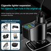 Dual Usb Car Charger Digital Display Car One To Three Cigarette Light 66W Car Multifunctional Charger