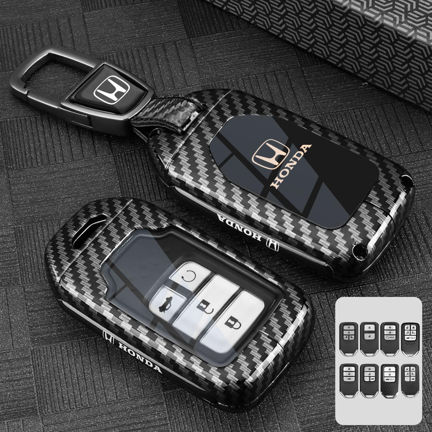 

Honda key case CRV tenth generation Civic Accord Haoying U/XRV style grid crown road Fit English poetry style car shell buckle