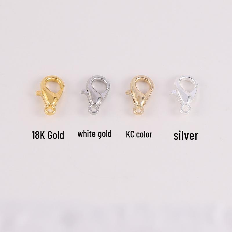 18K Goldgefülltes Armband und Halskette Karabinerverschluss-Verbinder – DIY Schmuck Federring-Zubehör.