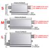 24mm Muffler Silencer S Curved Air Diesel Parking Heater Exhaust Pipe Aluminum Alloy Small Medium Large for Weibost Eberspach